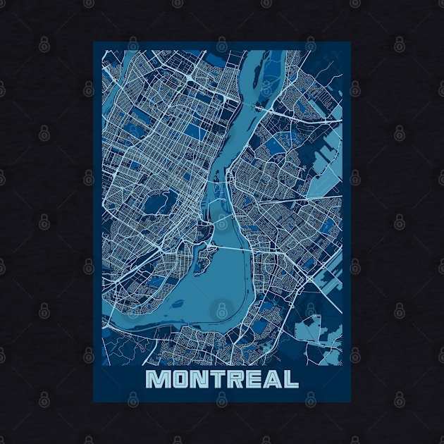 Montreal - Canada Peace City Map by tienstencil